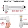 Universal Flexible Bottle Trap for Bathroom Sink Drain - 1-1/4