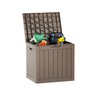 EAST OAK Outdoor Storage Box, 31 Gallon Deck Box, Waterproof