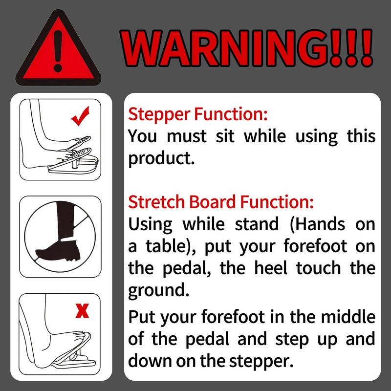 ISMIER Foldable Leg Exerciser: Portable Foot Pedal Exerciser for Seniors