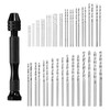 uxcell 49pcs Pin Vise Drill Bit Set, 0.5mm-3.0mm Micro Mini