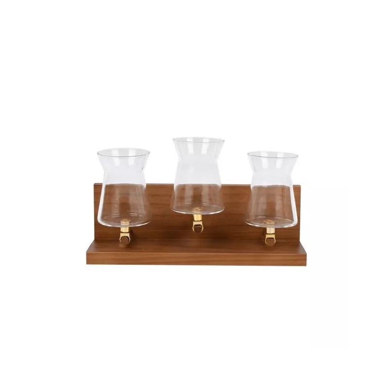 Better Homes and Gardens 3 Beaker Propagation Station, Beige Wood