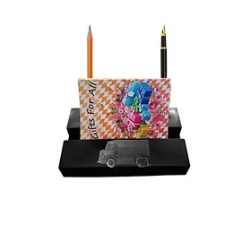 French car HY Van ref43 BLACK desk office tidy stores business cards pens pencil holder paper weight