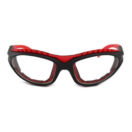 Tears Free Onion Glasses Anti-tear Free Cutting Chopping Eye Protect Cooking BBQ Kitchen Gadget Goggle (red)