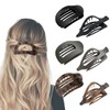 6 Stück Haarklammern für Damen, Französisches Haarspangen Damen, Flach Sicherer