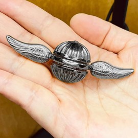 SHULLIN Spinner Aluminum Alloy Hand Spinner Stainless Steel Bearing Stress Relief Killing Time Relieves Stress Killing Time Kids Toy Stainless Steel Gear Spinner Cube Fingertip Rotating Spinners (Cun