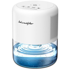 NeedDuck Dehumidifier Small Quiet Dehumidifiers for Home 44oz Water Tank 10 Colors Light 4 Timer Options 3 Modes Auto Shutoff Defrost Portable Dehumidifiers for Bedroom Bathroom Closet RV Small Spaces