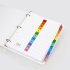 Wilson Jones P1348 Separadores de Carpeta Numerados, colores Brillantes, 12