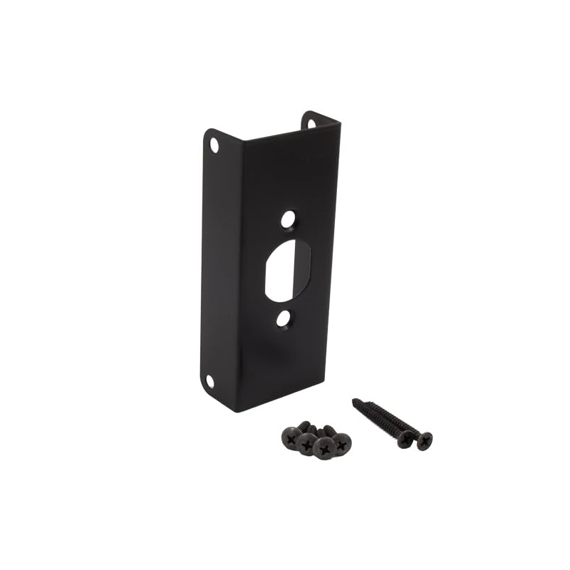 Door Reinforcer, 4-1/2 Inches, Fits 1-3/4" Thick Doors, Matte Black
