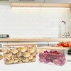 Xbopetda Potato Onion Storage, Potato Bin with Bamboo Lid, Transparent