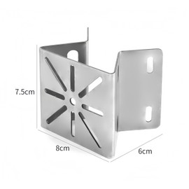 CTXSumTec Stainless Steel Corner Mount for Eufy SoloCam S340 | Rust-Proof Exterior Pole Column Wall Bracket for PTZ & Solar Security Cameras | 90° Angle Design for Indoor/Outdoor