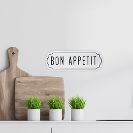 Northlight Bon Appetit Hanging Metal Wall Sign - 14"