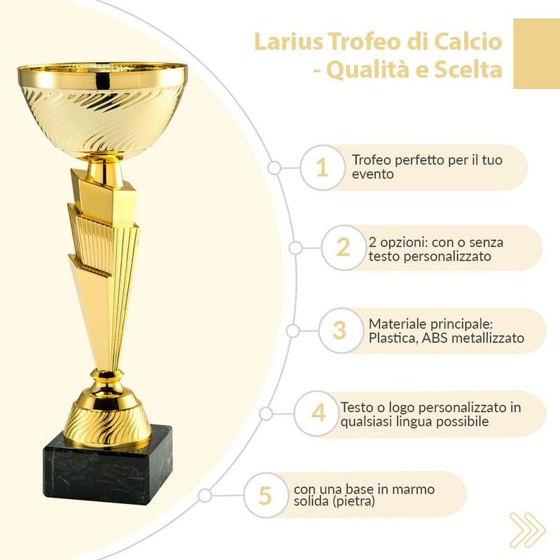Larius Pokal Ehrenpreis Classic Cup - Trofeo di riconoscimento con/senza