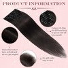 UK-Fashion-Shop Human Hair Extensions Clips in Real Hair Extension 8pcs