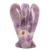 Faux Crystal Angel Figurine Carved Peace Healing Pocket Angel Statue