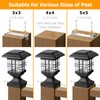 Lffital Solar Post Lights Outdoor Solar Cap Lights Deck Fence