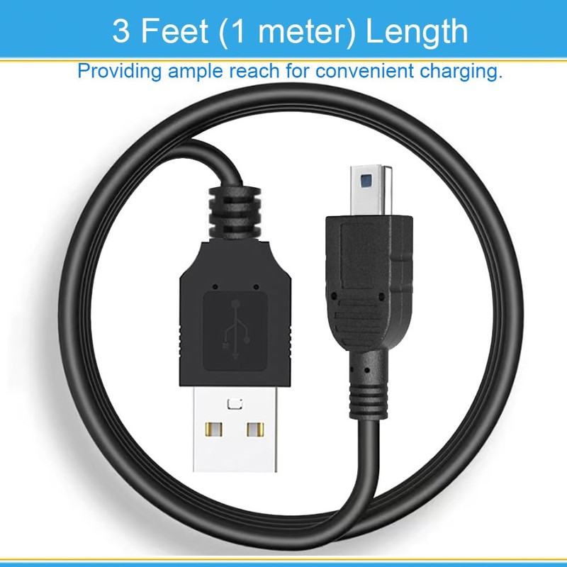 USB Charging Cable Power Cord 3.3Ft for Texas Instruments TI-84