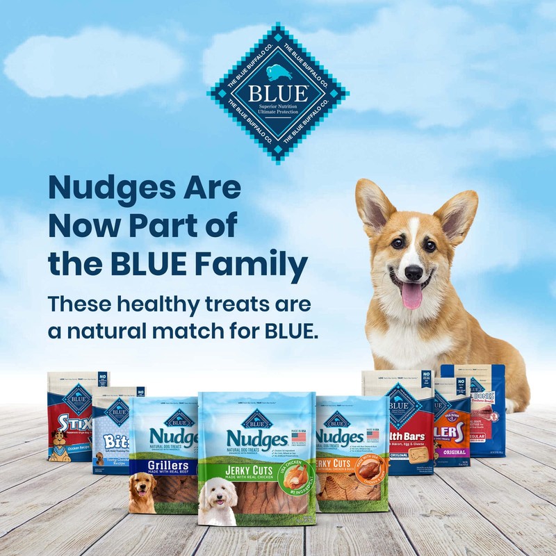 Blue Buffalo Nudges Jerky Cuts Natural Dog Treats, Chicken, 16oz