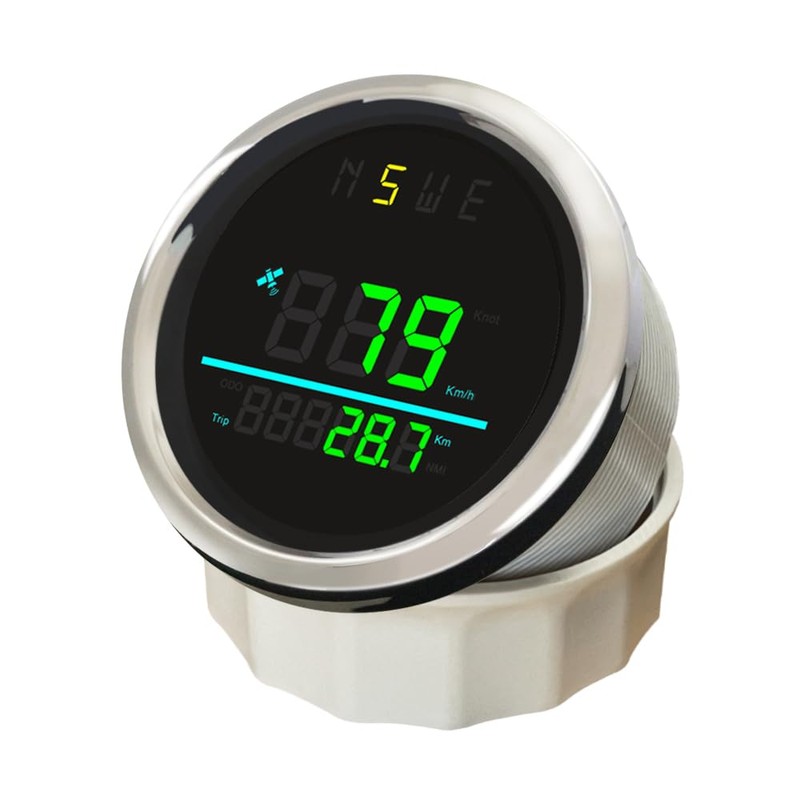ELING 85mm Digital GPS Speedometer Gauge with Tripmeter Odometer NSWE