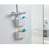 TATAY Polypropylene shower basket with hooks, multifunctional basket, allows you