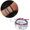 QIMOSHI Braided Rope Bracelet Waterproof String Ocean Surfer Bracelet Beaded