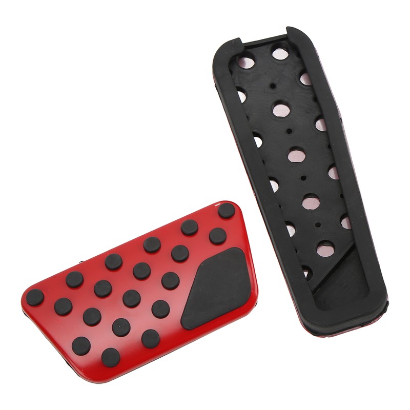 2PCS Accelerator Brake Pedals Anti Slip Foot Rest Plate Replacement