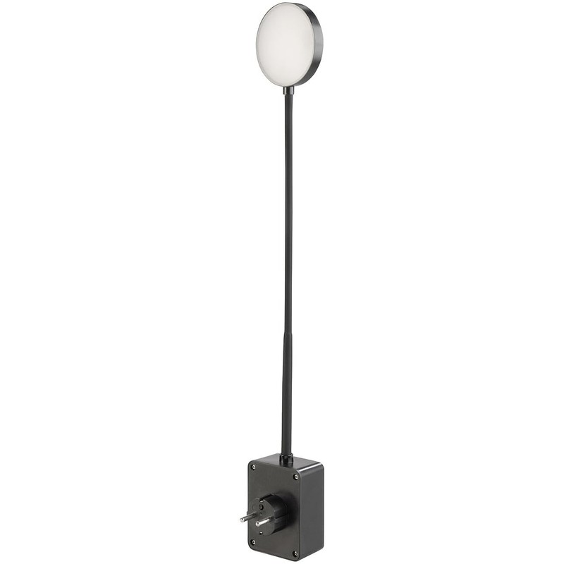 Lunartec Plug Lamp: Dimmable CCT LED Plug Light with Socket,