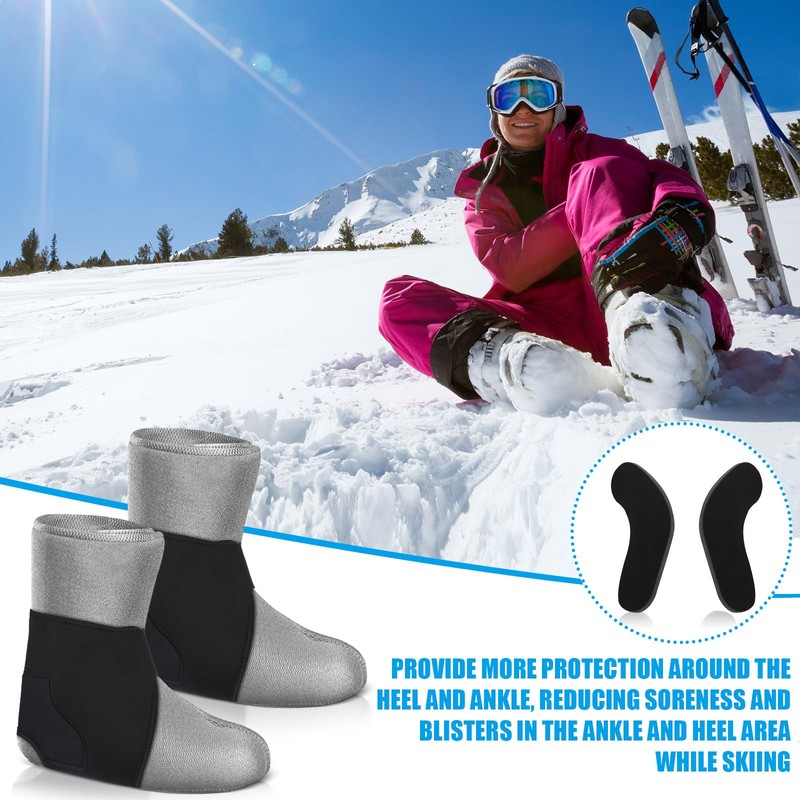 Syhood 2 Pcs Ski Snowboard Boot Fitting Liner Sleeves with