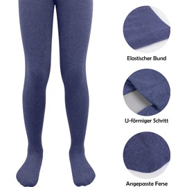 L&K-II 2710 Children's Knitted Tights for Girls/Boys, Multi-Colour - 122-128