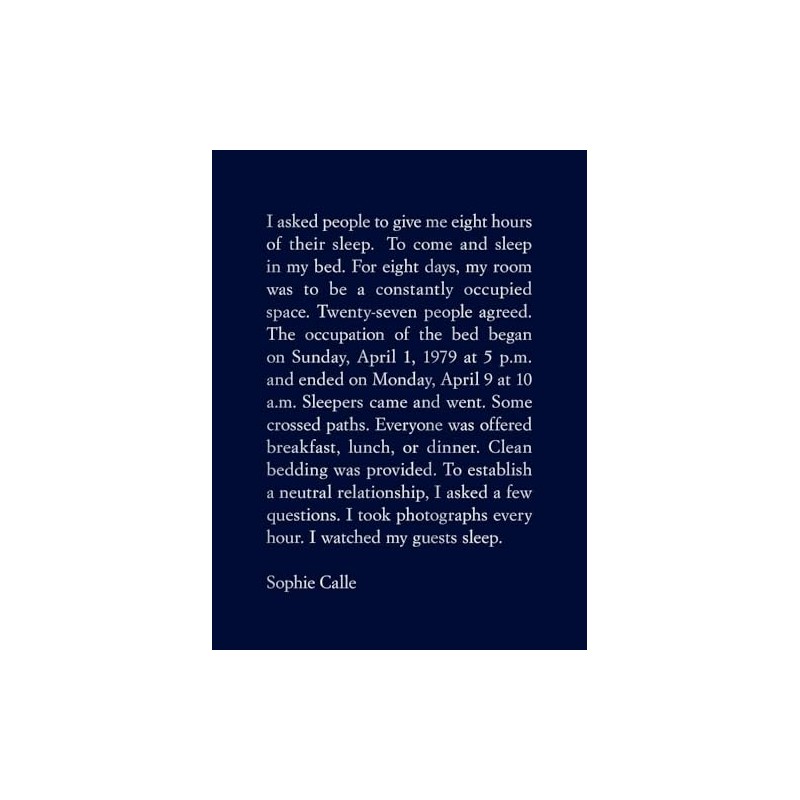Sophie Calle: The Sleepers