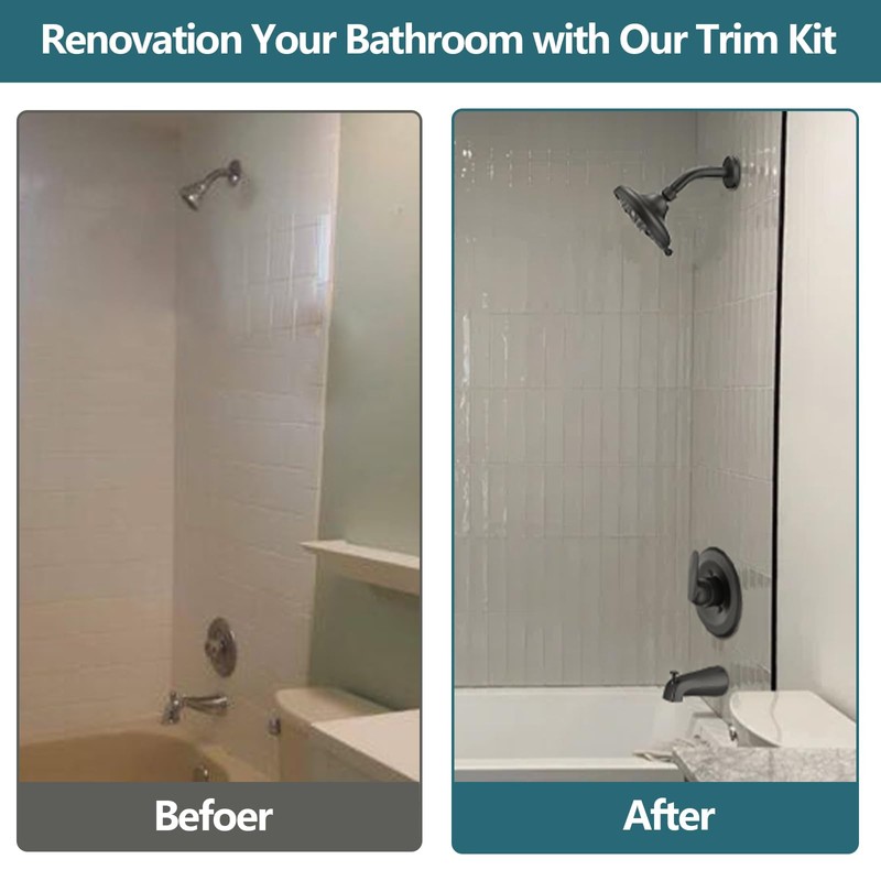 Ultrimkit 9-Setting Shower Faucet Trim Kit Compatible with Delta 13/14
