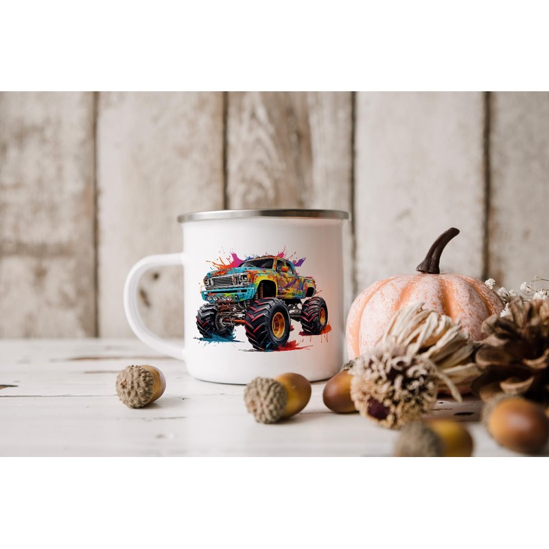 MAXIKIWI - Durable Enamel Coffee or Tea Cup for Indoor