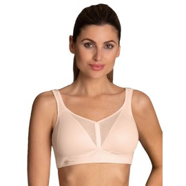 Anita Women's Sports Bra (Air Control Deltapad) - Smart Rose slogan, size: 75D