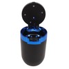 2Pcs Car Ashtray with LED Blue Light Portable Removable Car
