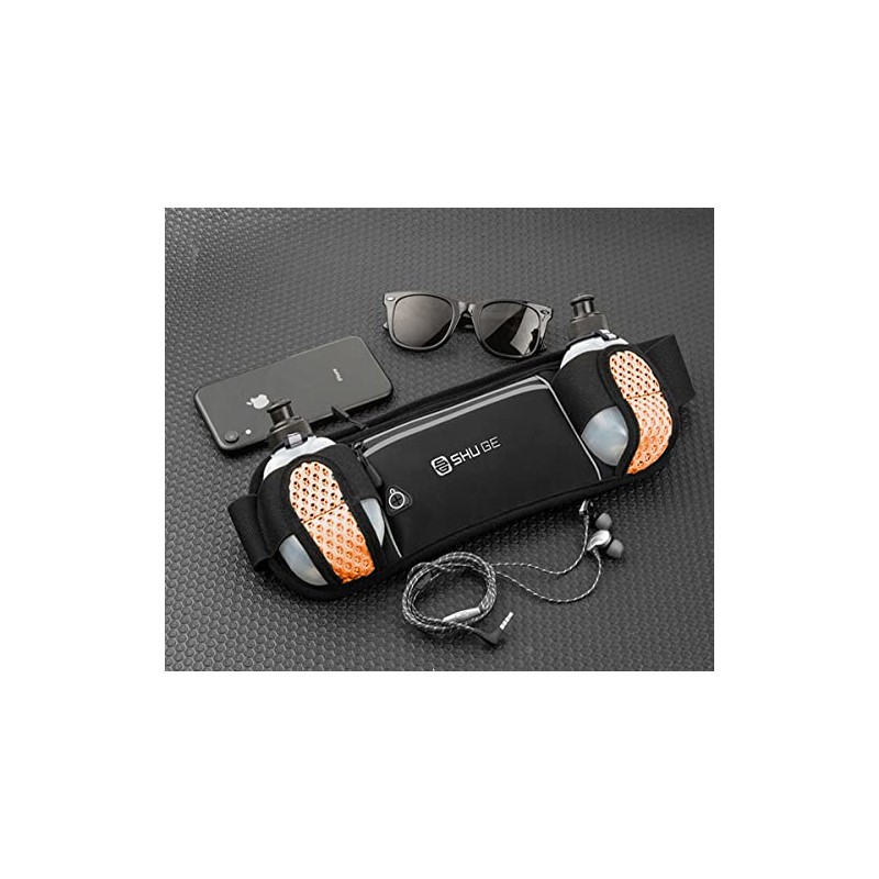 Cangurera Deportiva con 2 botellas de agua (2 x 280