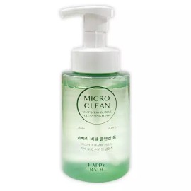 Happybath 해피바스 마이크로미셀라 모이스처 솝베리 버블폼 클렌징폼 300ml Happy Bath Microcera Moisture Soapberry Bubble Foam Cleansing Foam 300ml