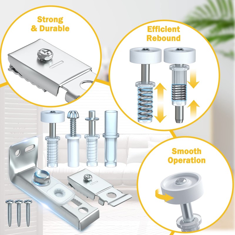 Bi-fold Door Hardware Repair Kit - 4 Pack Closet Door