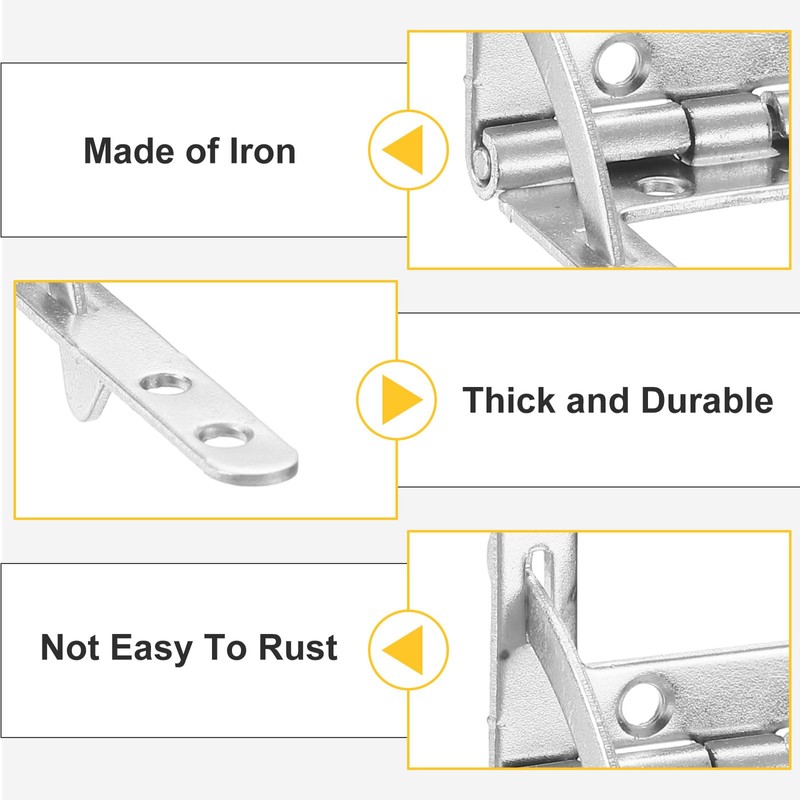 uxcell 2Pcs Box Quadrant Hinge, 30.5x40mm Box Hinge Cases with