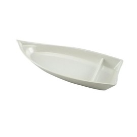 EFAY White Melamine Sushi Boat Kamomes 12" x 5.5"