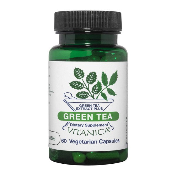 Vitanica Green Tea - 330 mg of Green Tea Polyphenols - Antioxidant Supplement for Immune Health Support - Vegan Supplement for Breast Health - Professional Line - 60 Vegan Caps