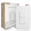 MOES Zigbee - Interruptor inteligentes de 2 botones, cable neutro