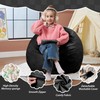 lilanoon 2.5FT Portable Bean Bag Chair(Black),Small Bean Bags with Washable
