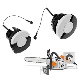 Bowarepro Chainsaw Gas Fuel Cap Oil Cap Replacement For Stihl Chainsaw Tank Compatible with MS171 MS181 MS192 MS192T MS210 MS211 MS230 MS240 MS250 MS260 MS340 MS360 MS380 MS381