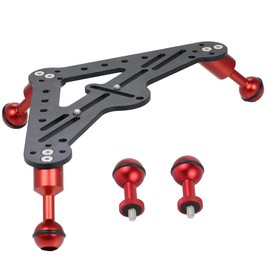 CS PRIORITY Underwater Photography Triangle Gimbal Tray Dual Handle Stabilizer for DSLR Action Camera (Set A)