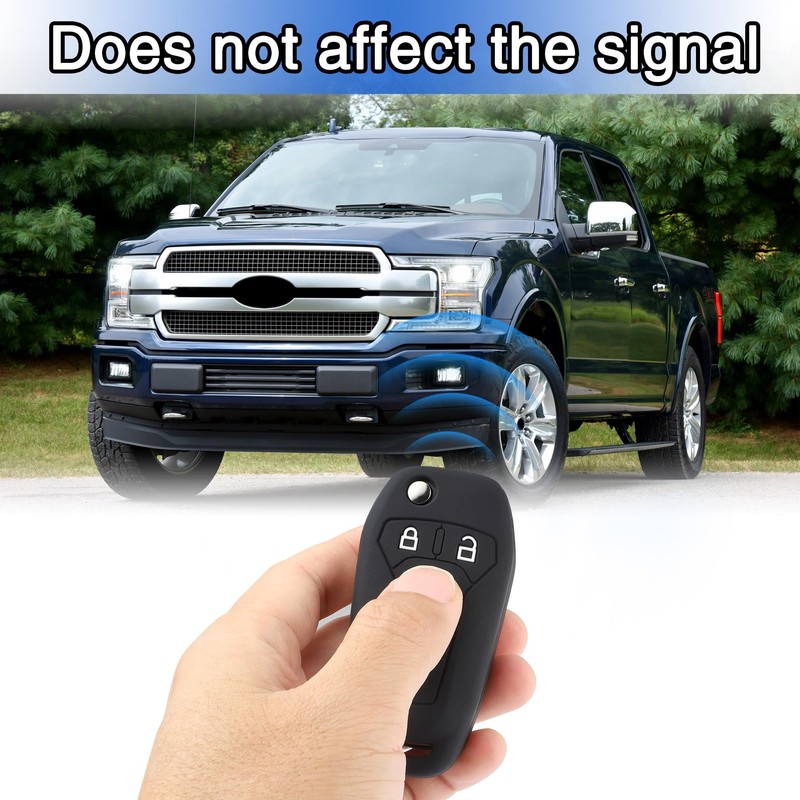 TOMALL 2 Pack for Ford Key Fob Cover Keychain, 4