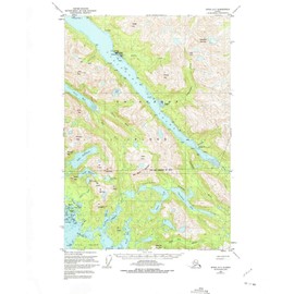 YellowMaps Sitka D 7 AK topo map, 1:63360 Scale, 15 X 15 Minute, Historical, 1951, Updated 1975, 21.8 x 18 in - Polypropylene