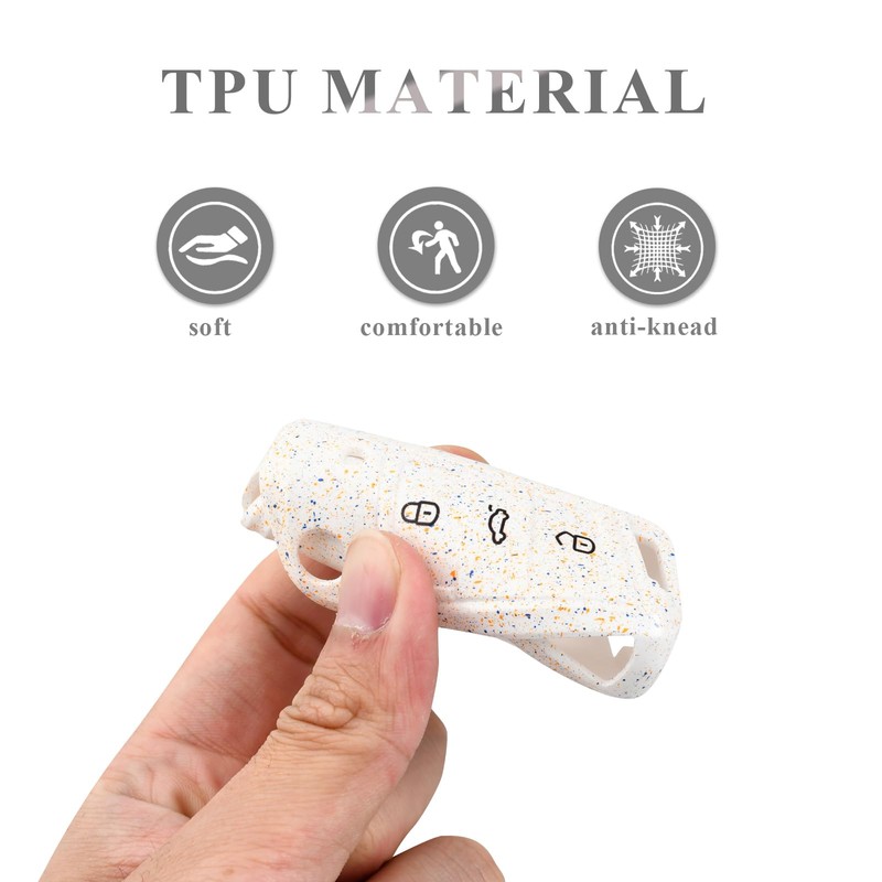 OFFCURVE Key Cover, Car Key Case Fits VW Volkswagen Golf