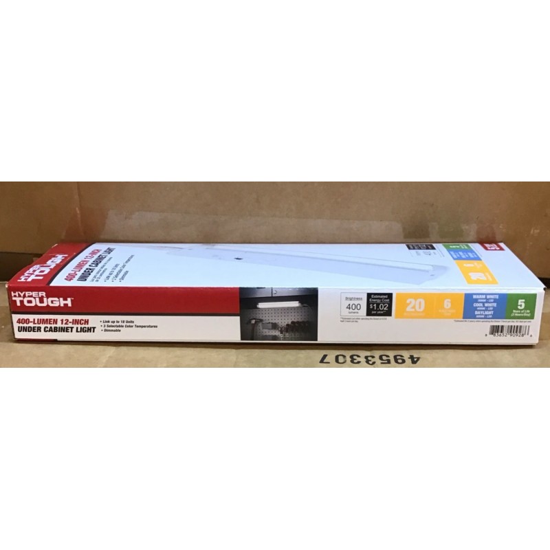 Hyper Tough 400 Lumen 12 Inch Under Cabinet Light Y22
