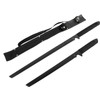 Munetoshi 2pc. Black/Gold/Silver/Rainbow Machete Set Shinobi with Nylon Sheath and