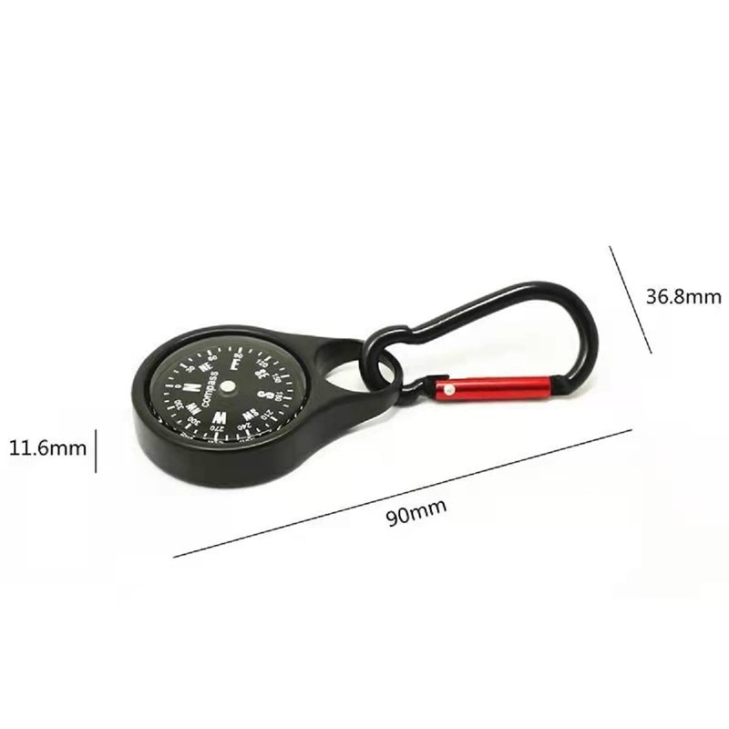 Eidyer Compass with Keychain, Carabiner Compass, Pocket Compass, Orientation Compass,