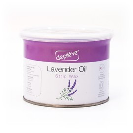 Depileve Strip Wax for Hair Removal - Lavender Rosin Wax for Sensitive Skin - Full-Body - Ideal for Delicate Areas - Moisturizing Strip - for Salon and At-Home Use - 14 oz